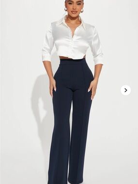 NWT Fashion Nova Petite Victoria High Wasited Dress pants